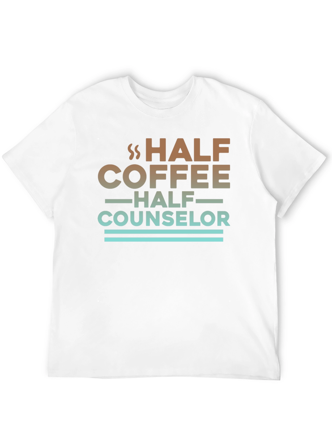 Half Coffee Half Counselor Graphic Tee