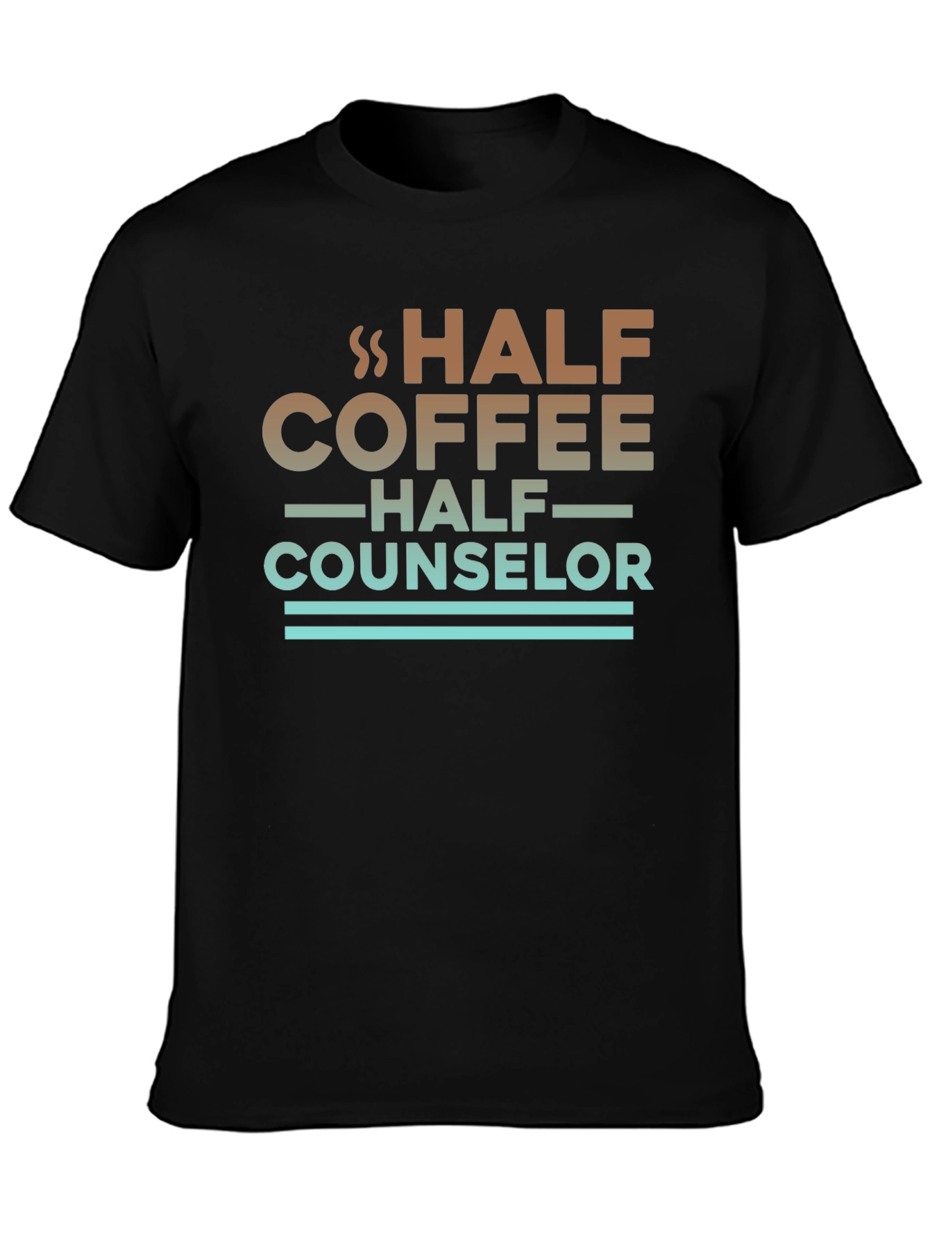 Half Coffee Half Counselor Graphic Tee