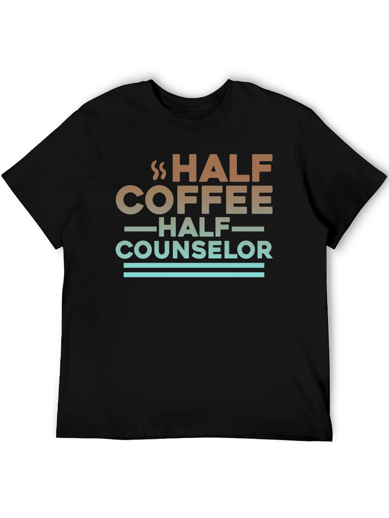 Half Coffee Half Counselor Graphic Tee