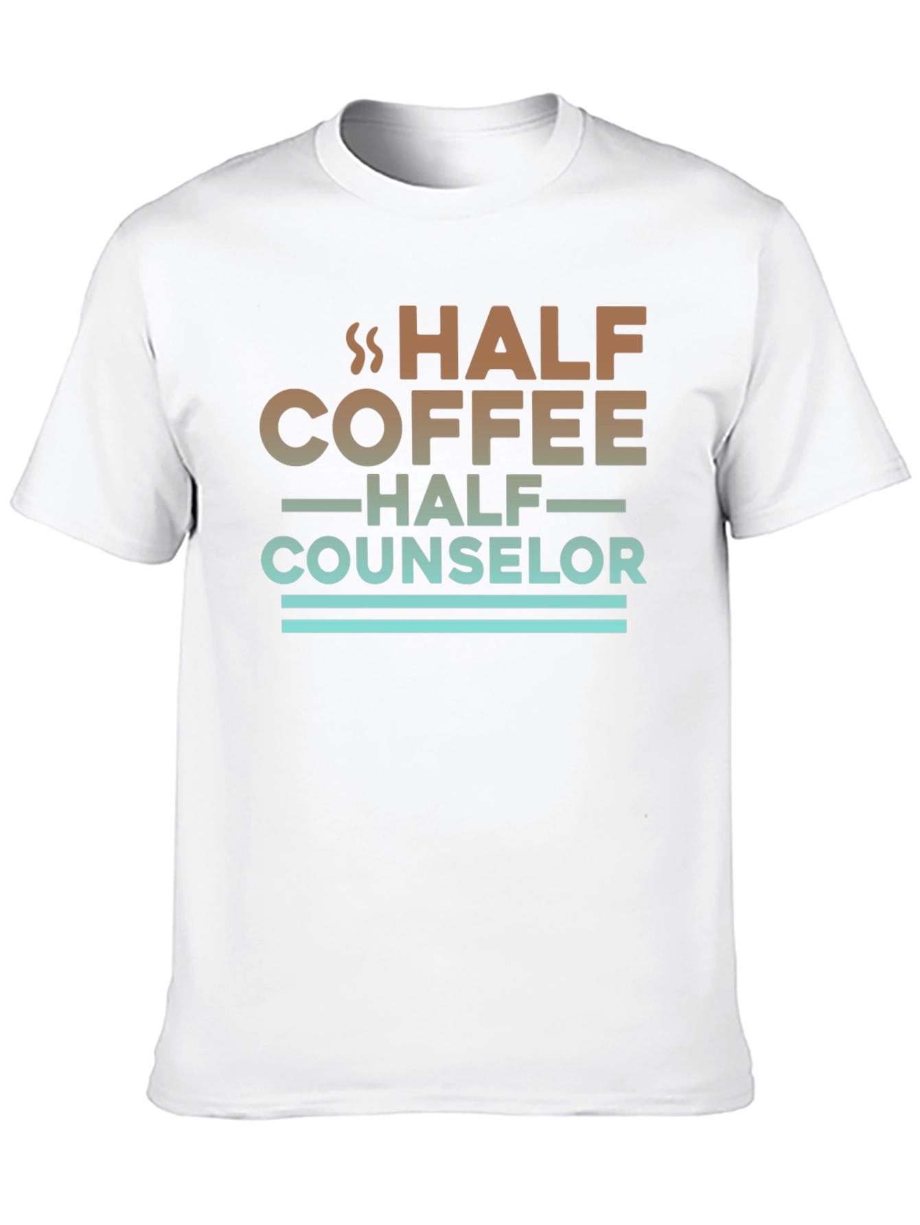 Half Coffee Half Counselor Graphic Tee