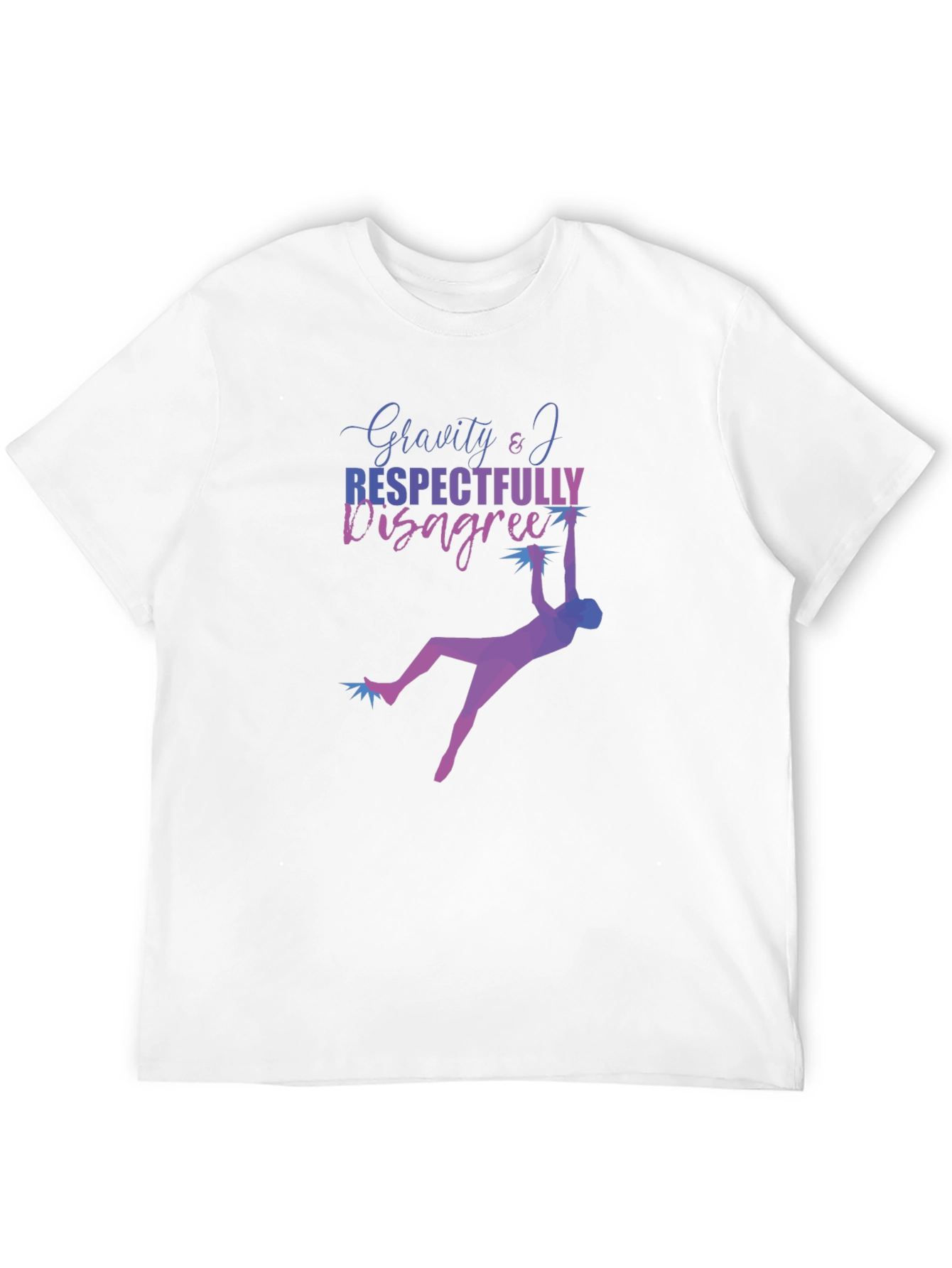 Gravity & I Respectfully Disagree Black T-Shirt