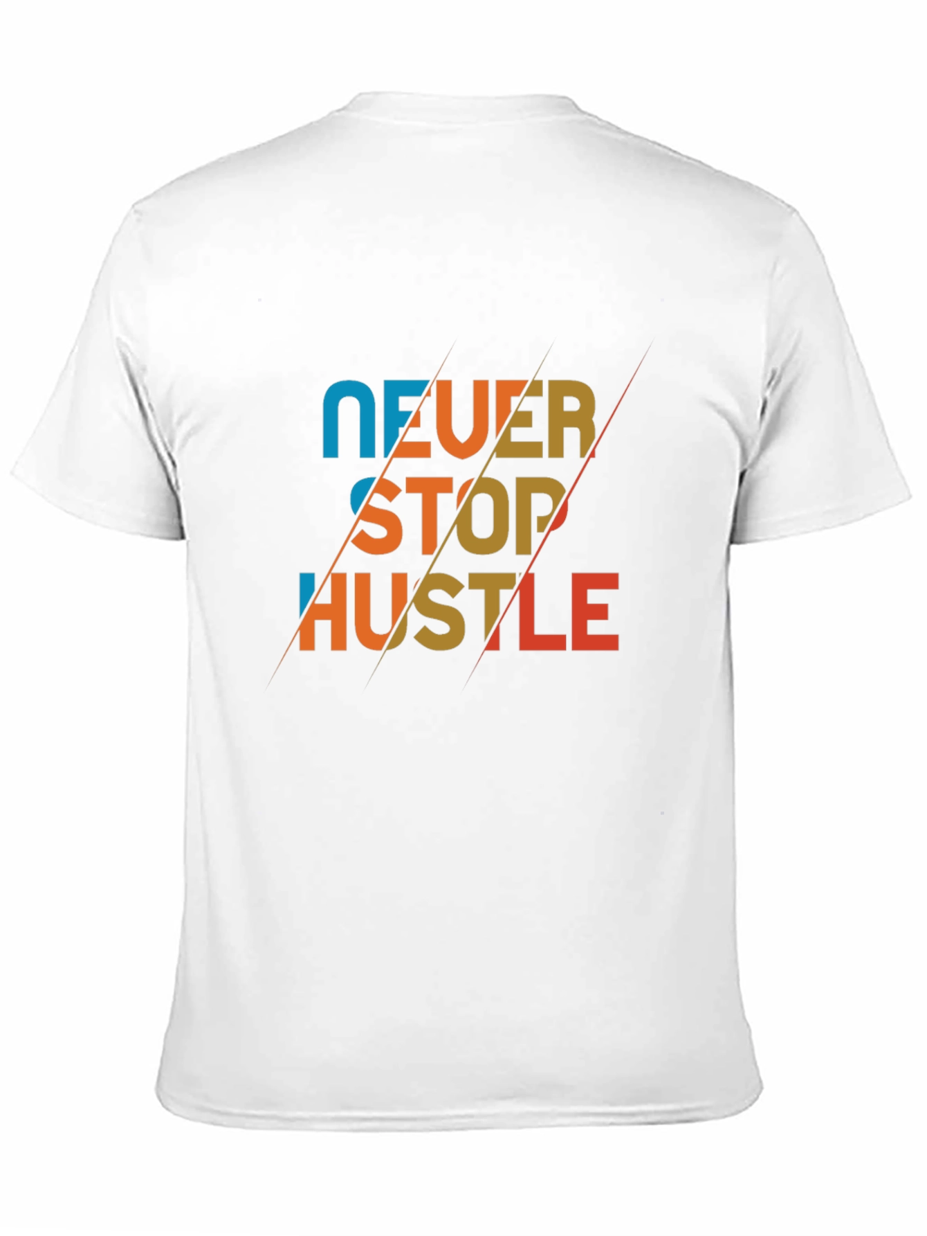 Never Stop Hustle Graphic Tee - Mens Black T-Shirt