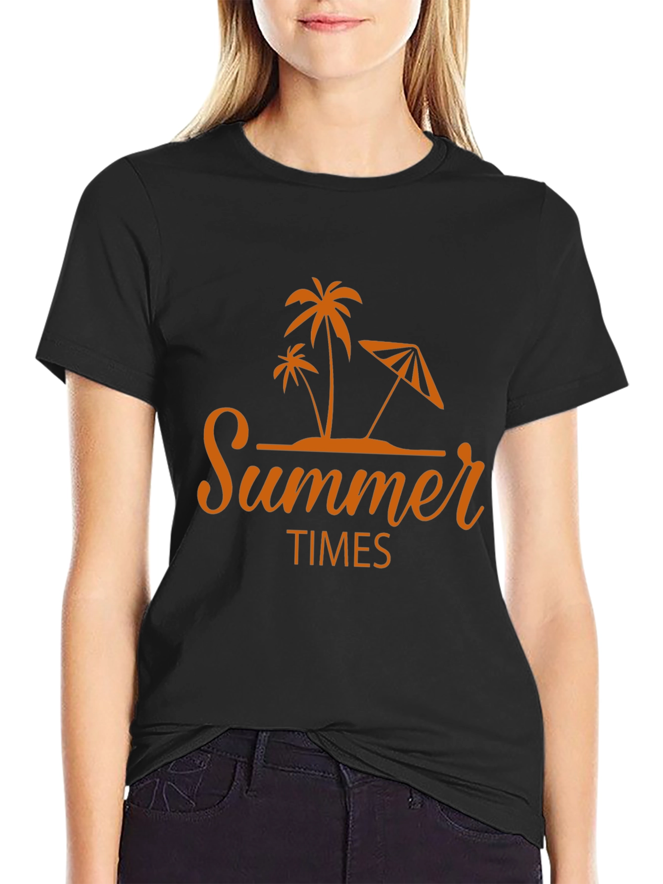 Summer Times Graphic Tee - Tropical Palm Tree Design