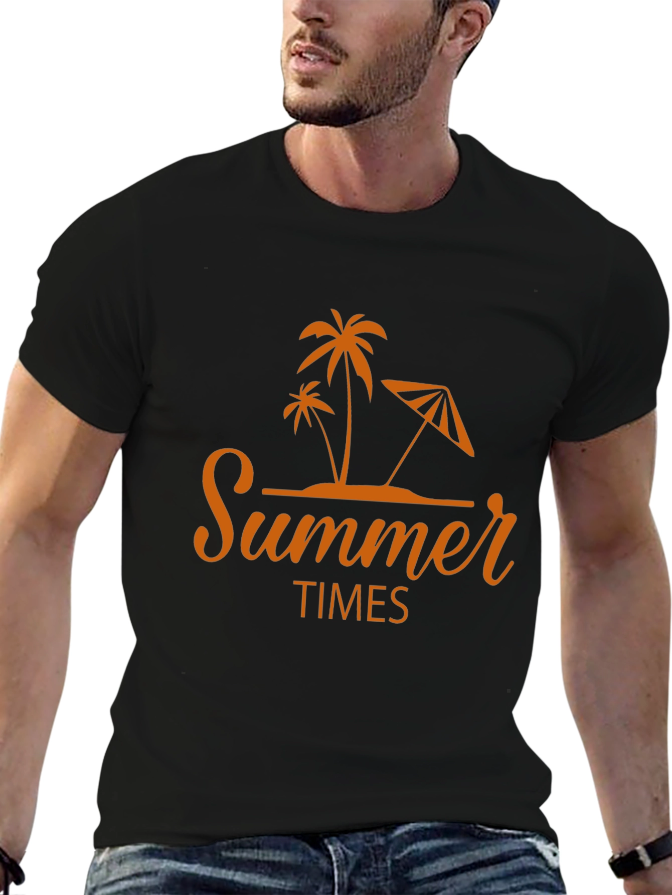 Summer Times Graphic Tee - Tropical Palm Tree Design