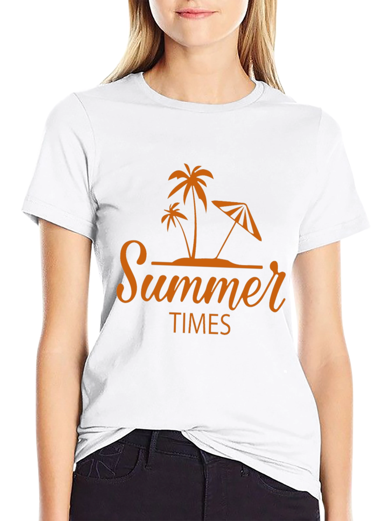 Summer Times Graphic Tee - Tropical Palm Tree Design