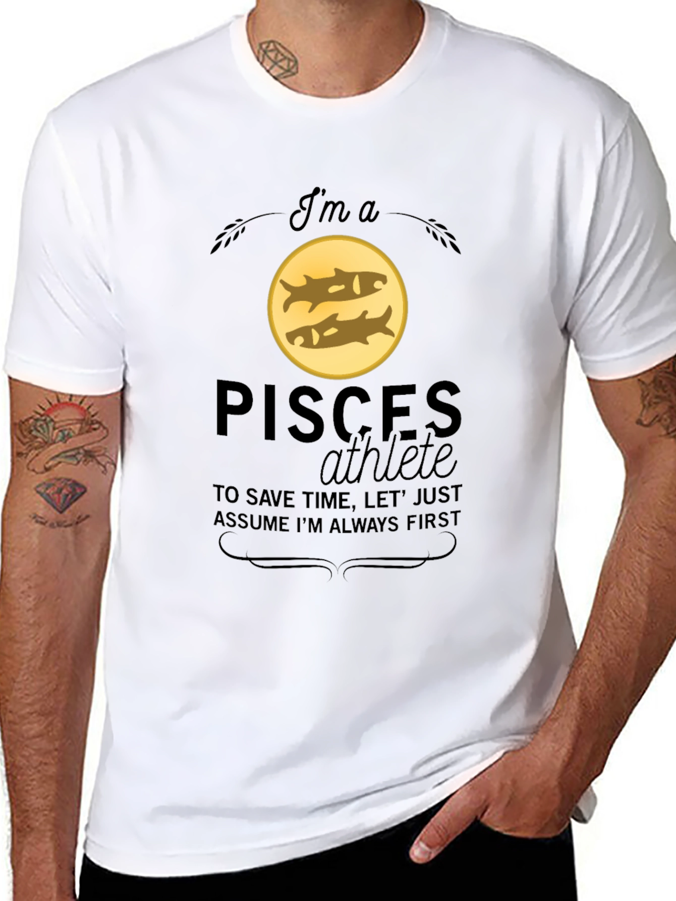 Pisces Athlete Graphic T-Shirt