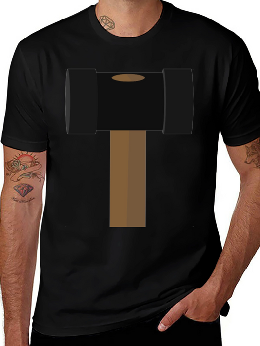 Hammer Time Graphic Tee - Novelty Black T-Shirt