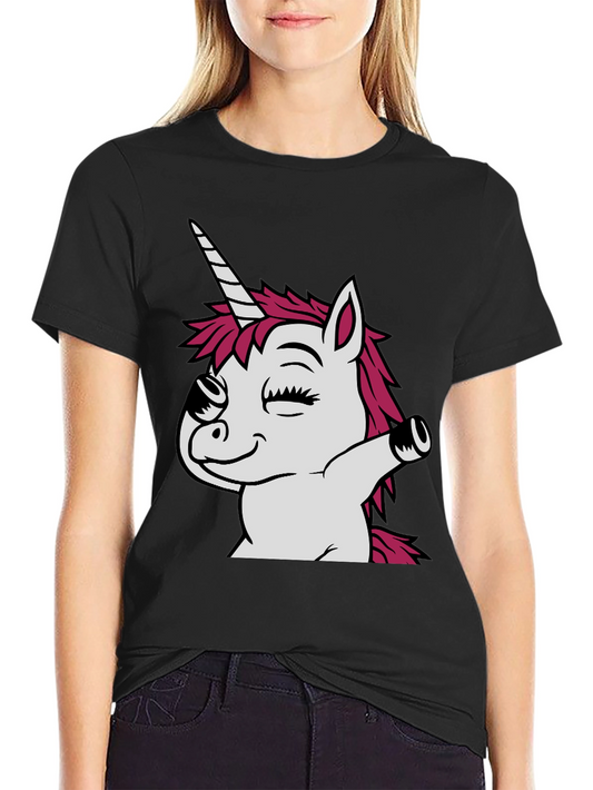 Unicorn Dab T-Shirt - Mens Black Graphic Tee