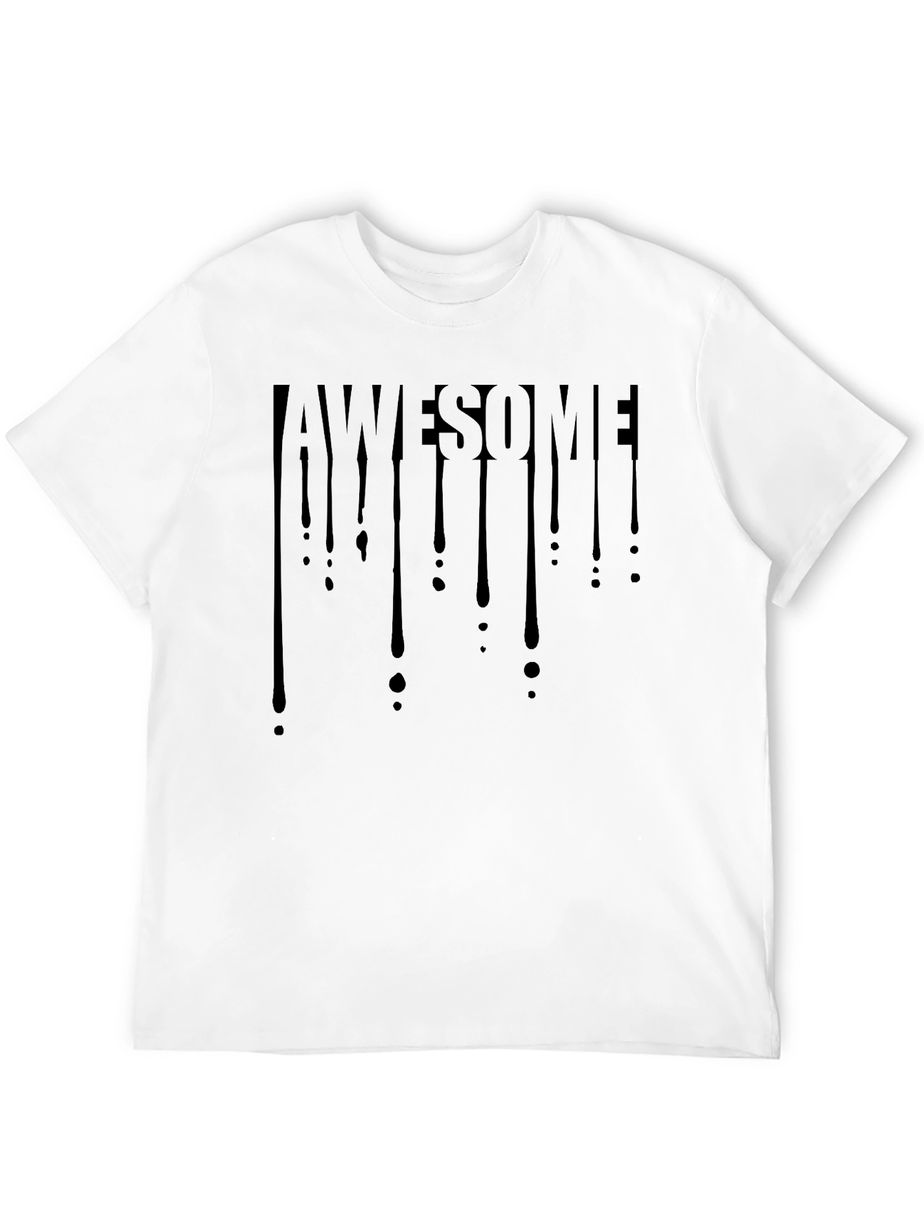 Awesome Drip Graphic Tee - Mens Black T-Shirt