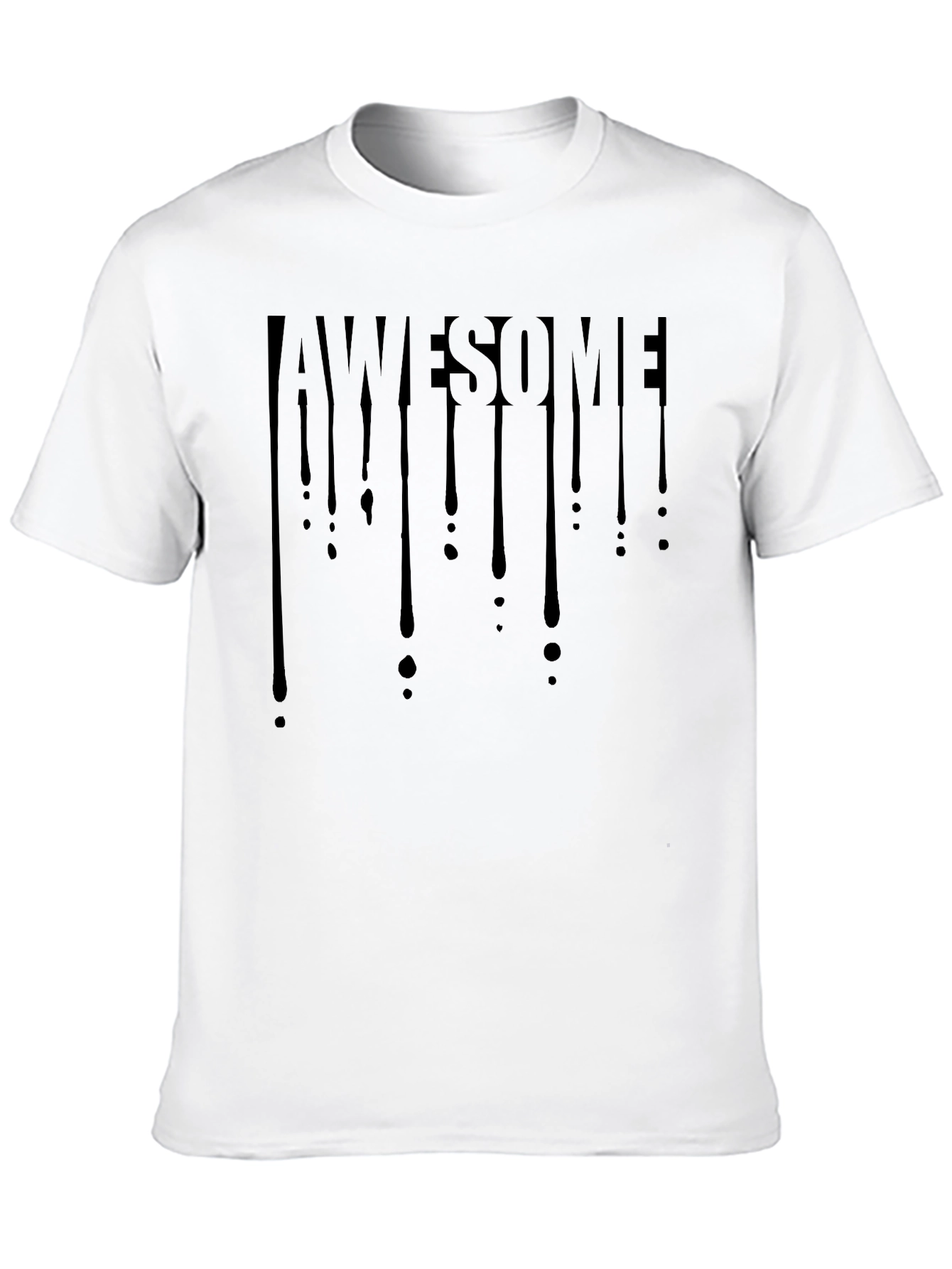Awesome Drip Graphic Tee - Mens Black T-Shirt