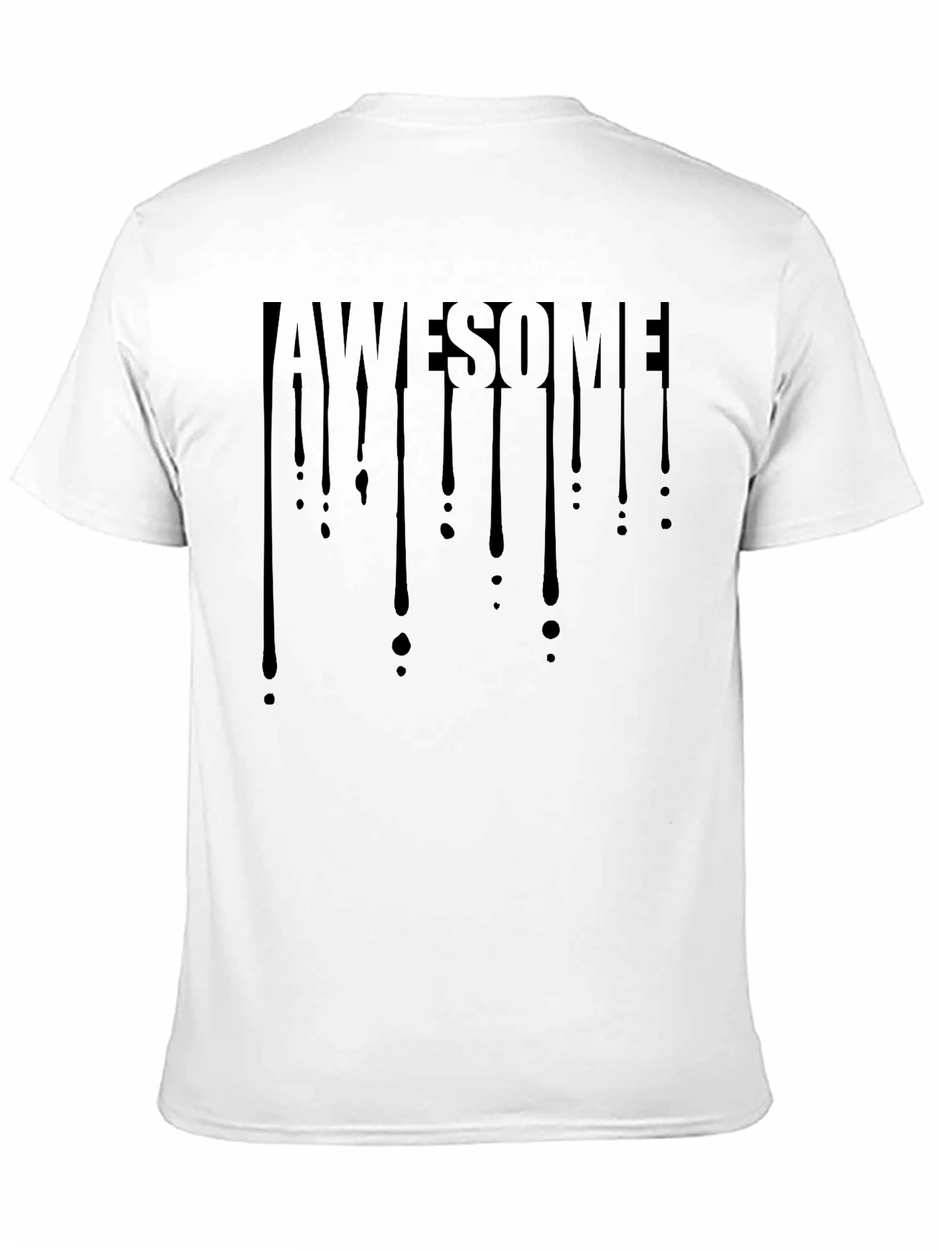 Awesome Drip Graphic Tee - Mens Black T-Shirt
