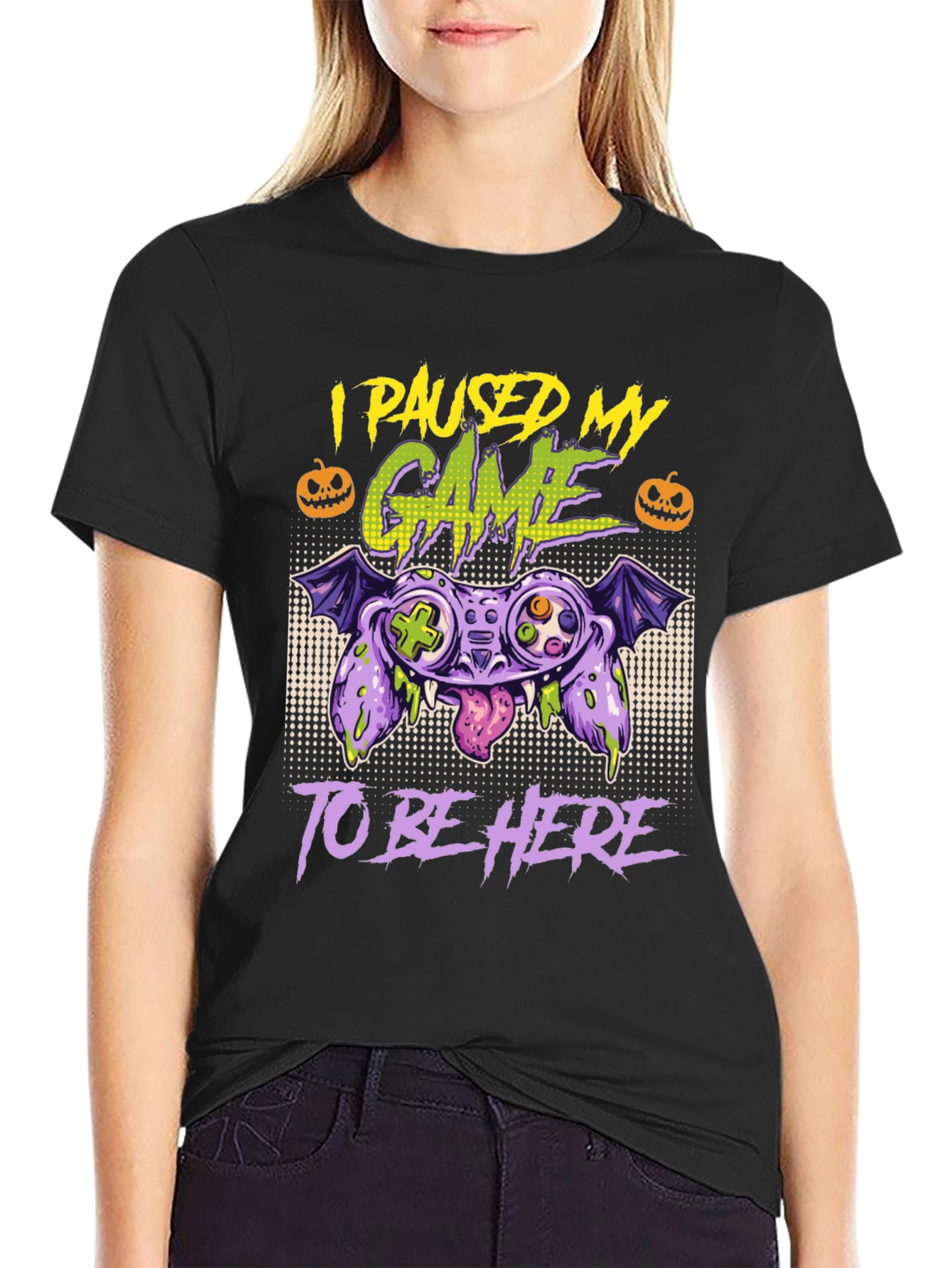 Paused Game Halloween T-Shirt