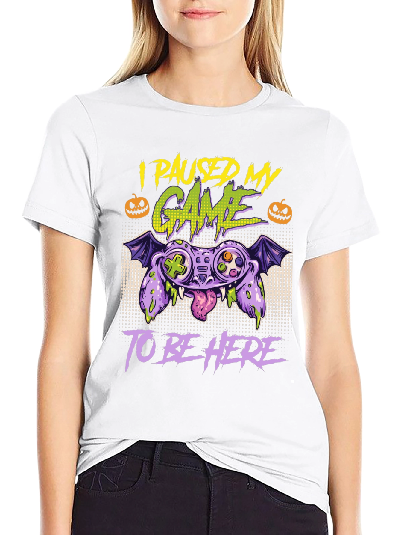 Paused Game Halloween T-Shirt