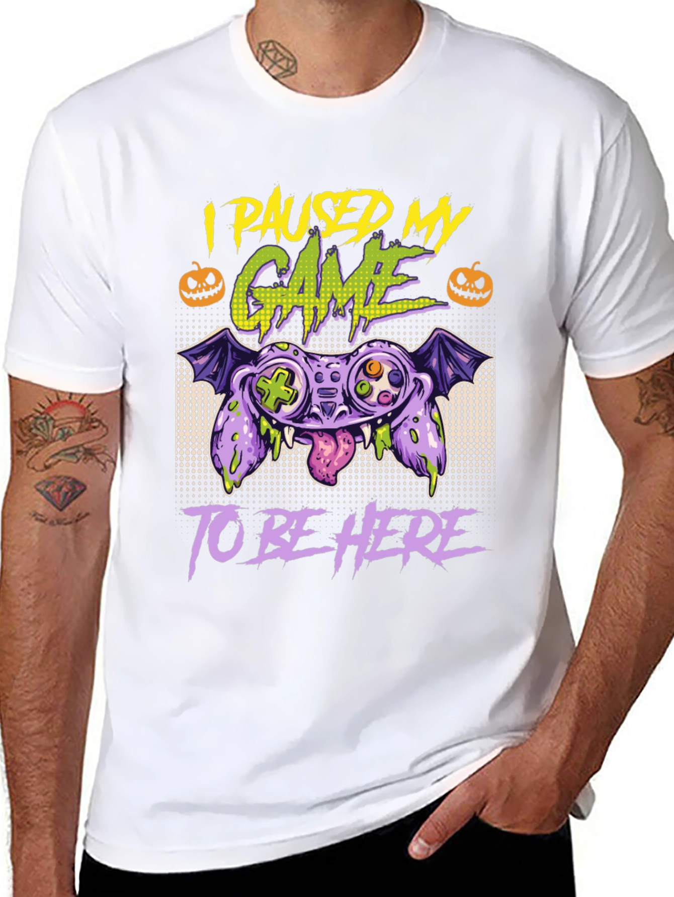 Paused Game Halloween T-Shirt