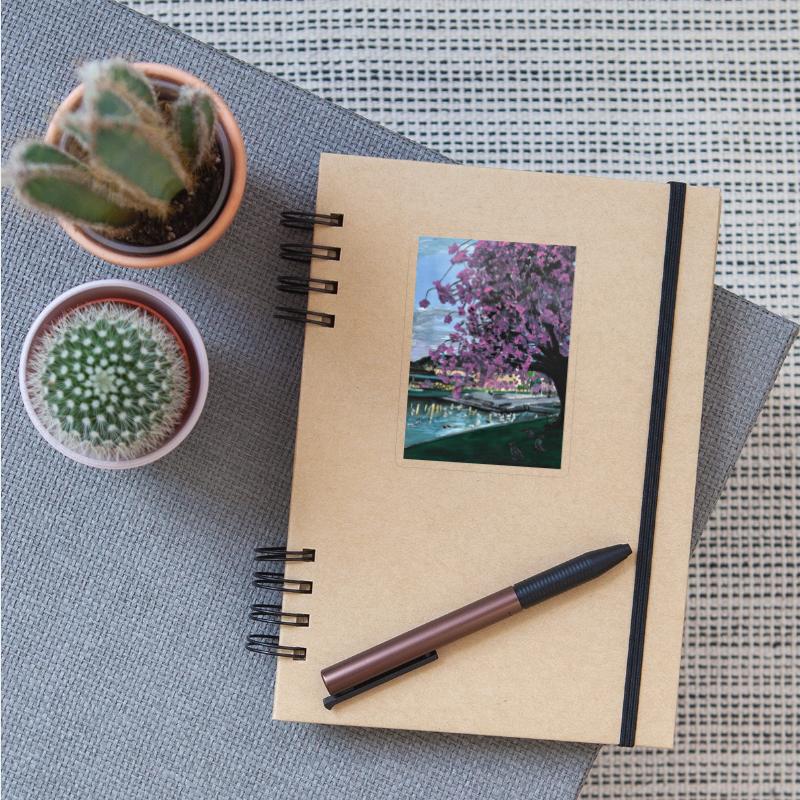 Festplass Swans and Cherry Flowers week 17