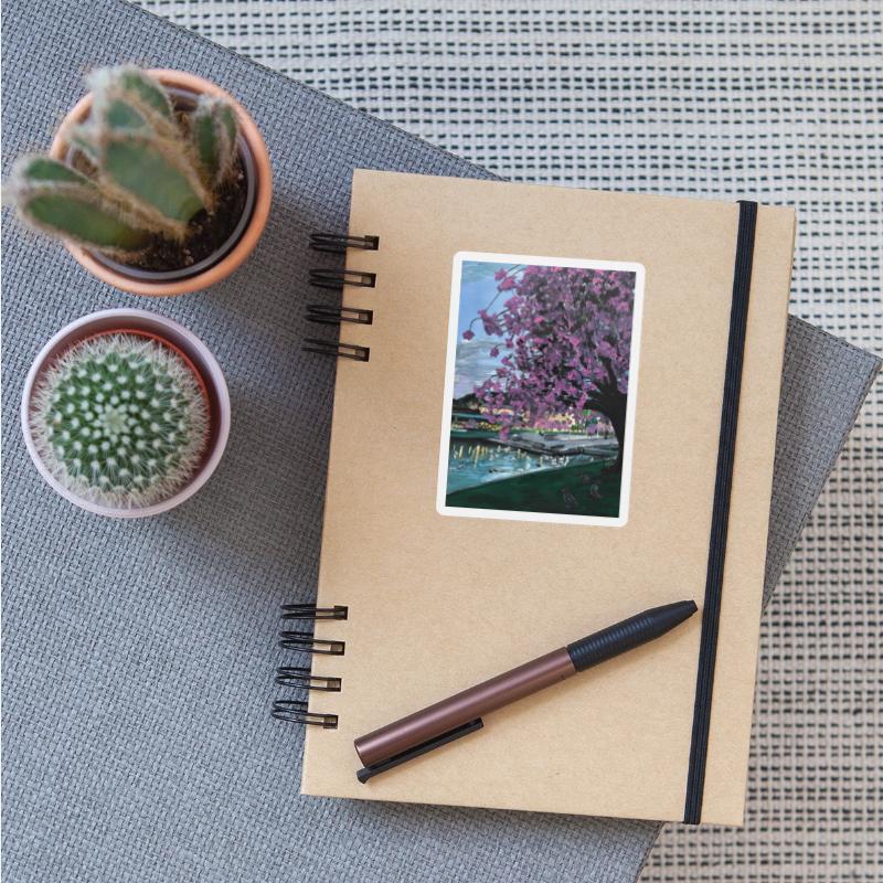 Festplass Swans and Cherry Flowers week 17