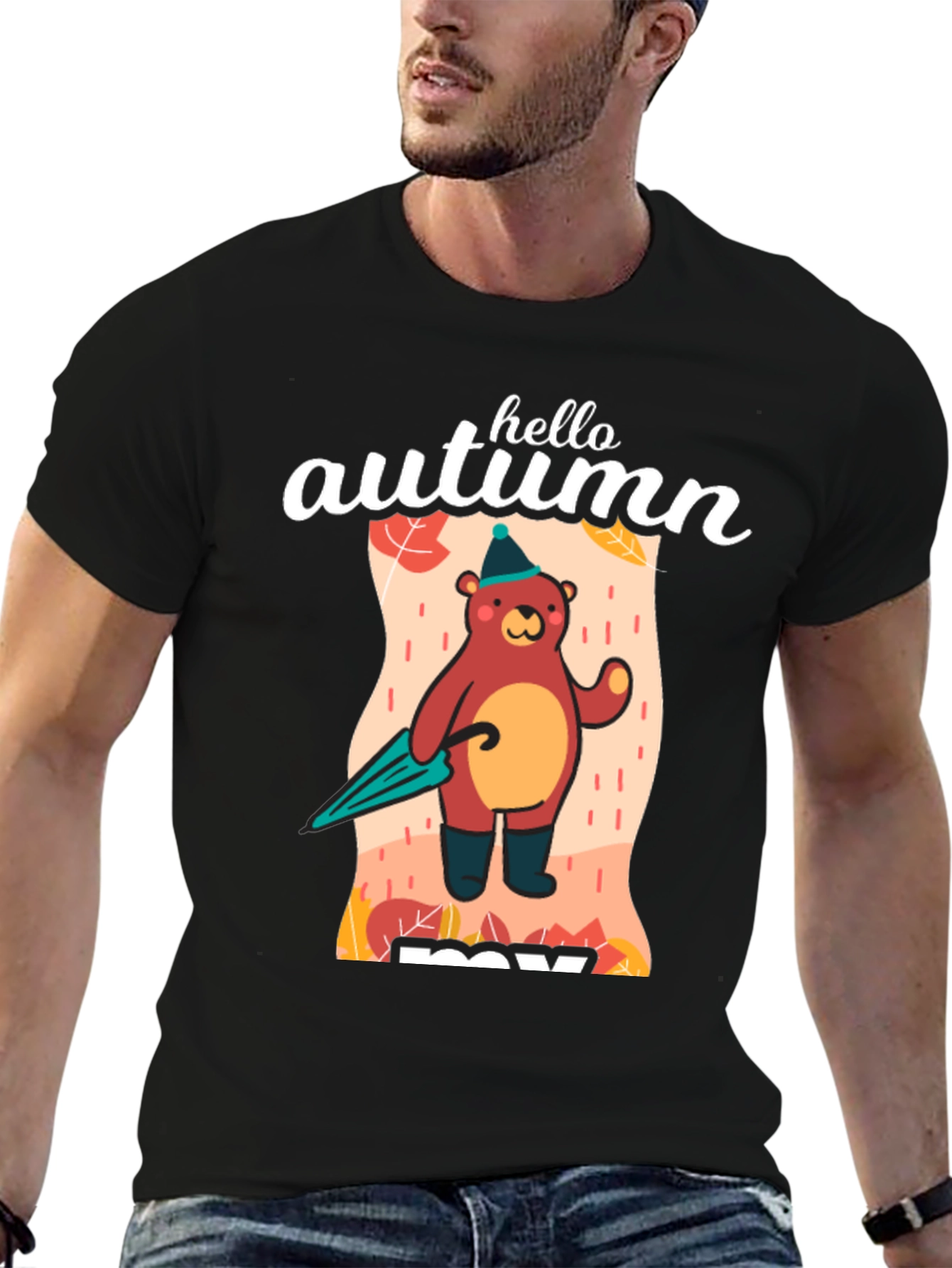 Hello Autumn Bear T-Shirt