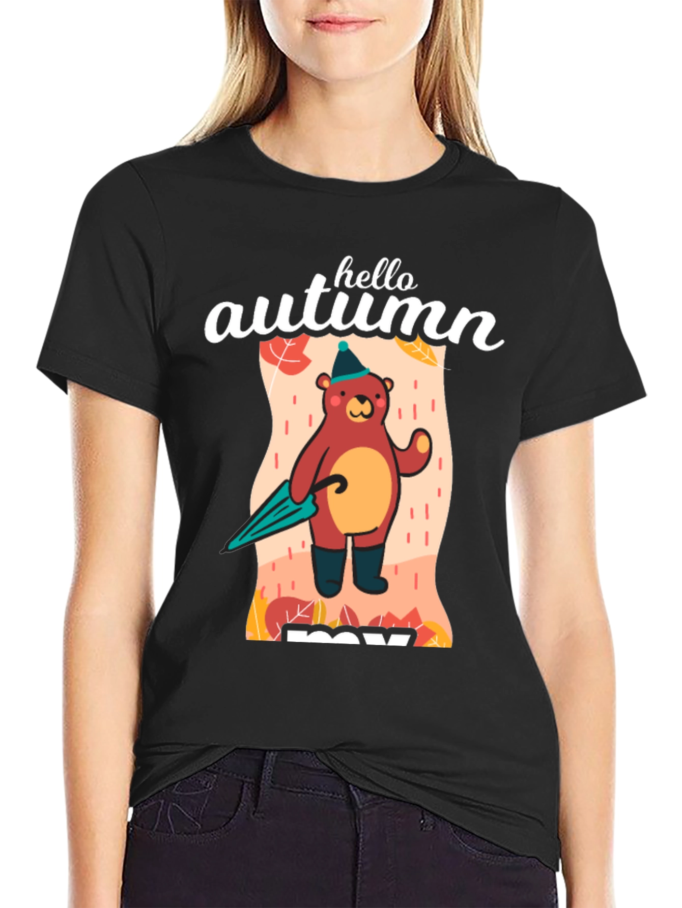 Hello Autumn Bear T-Shirt