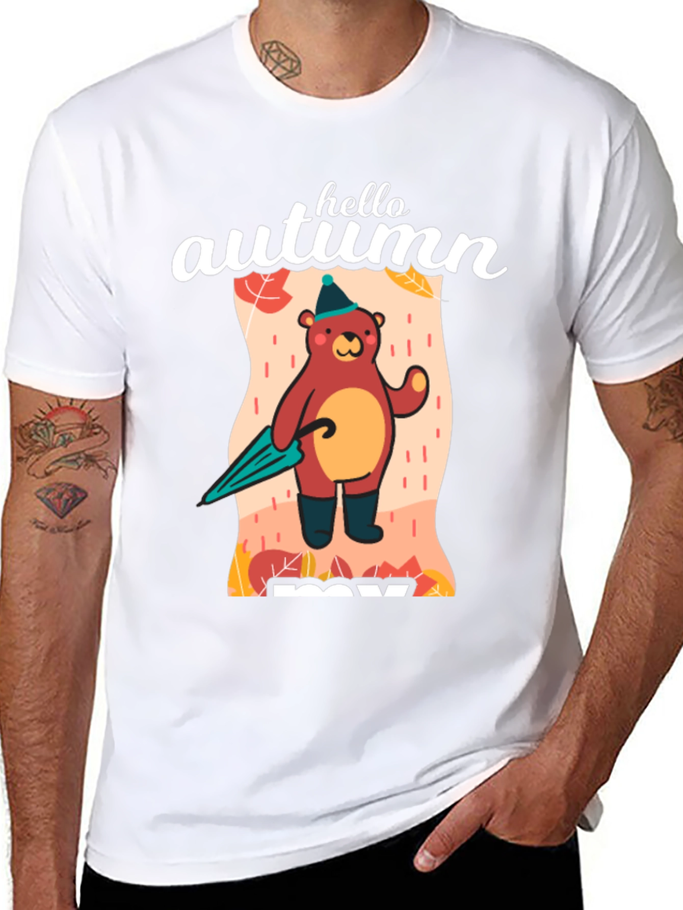 Hello Autumn Bear T-Shirt