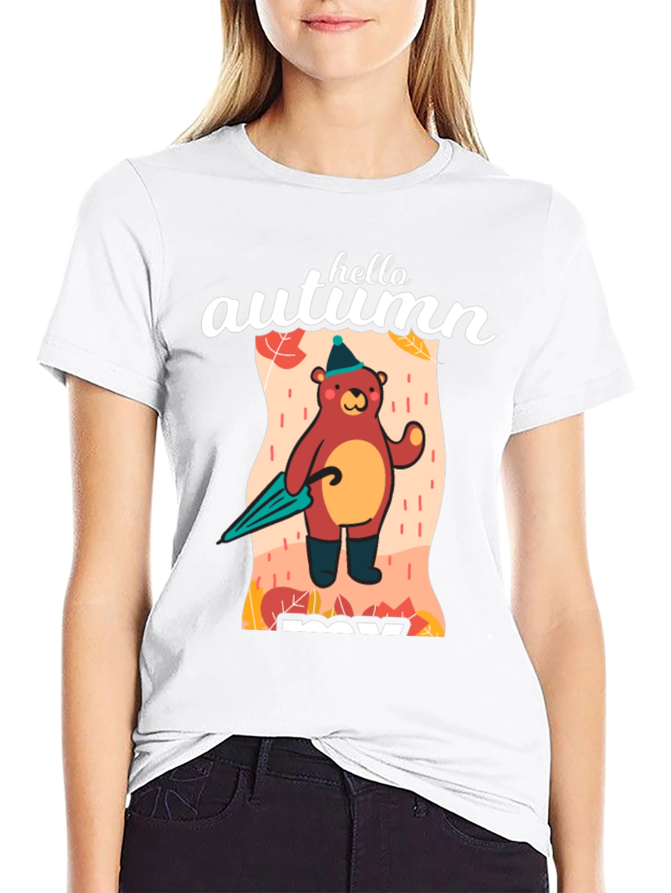Hello Autumn Bear T-Shirt