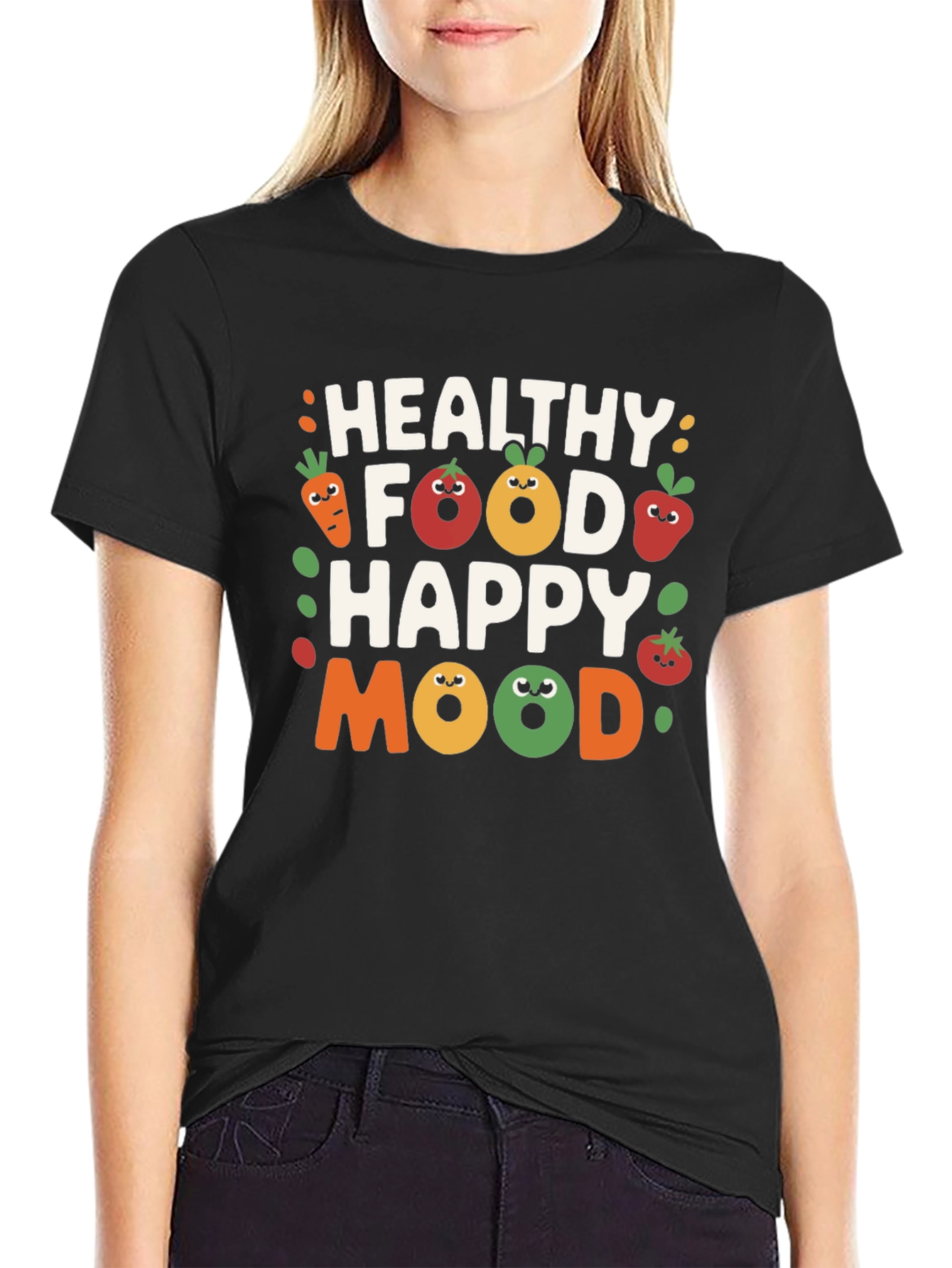 Healthy Food Happy Mood Graphic Tee