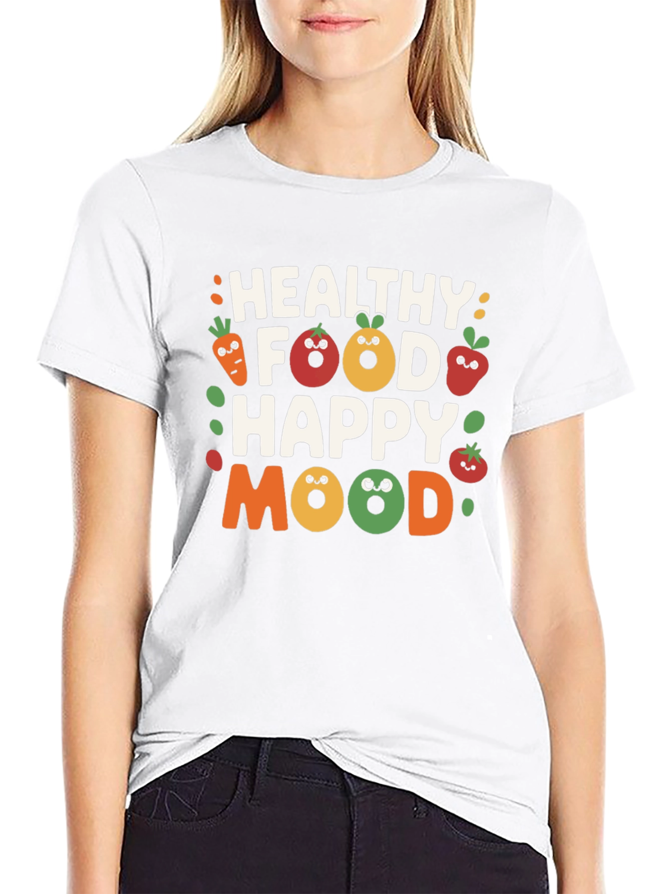 Healthy Food Happy Mood Graphic Tee