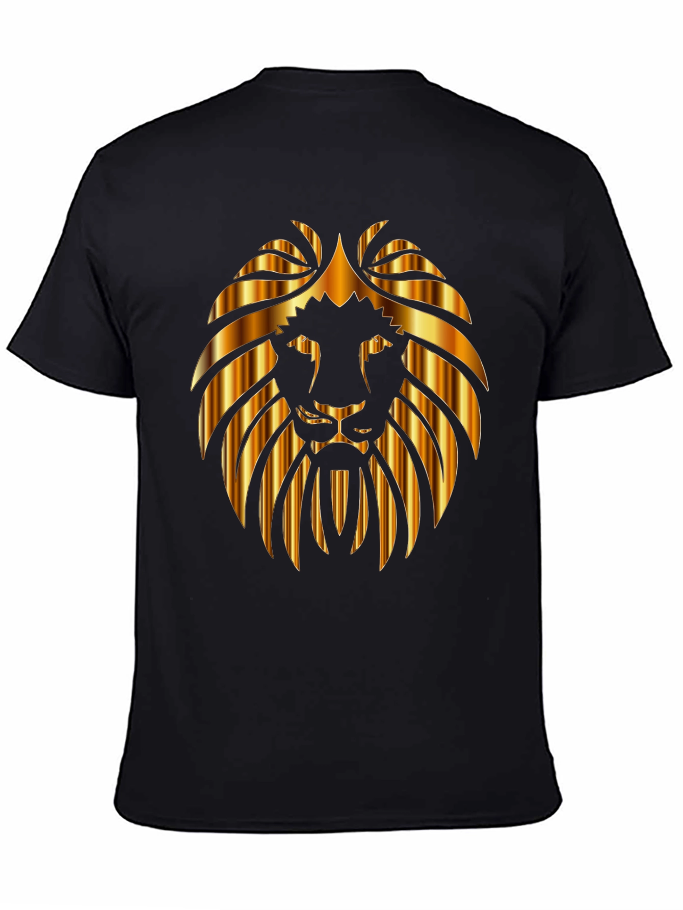 Golden Lion Graphic Black T-Shirt