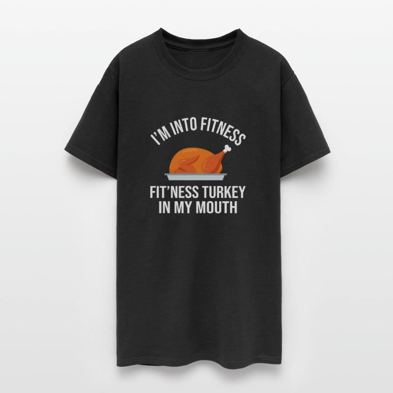 Fitness Turkey In My Mouth Funny Thanksgiving
