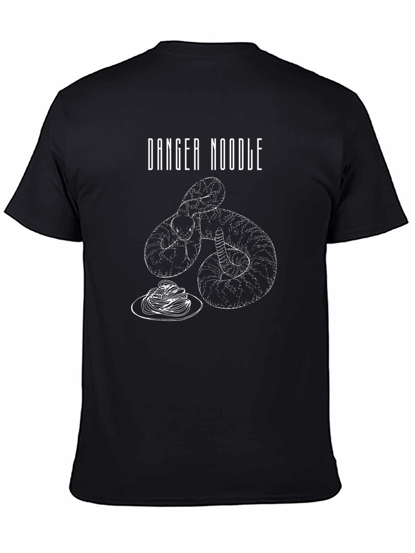 Danger Noodle T-Shirt - Snake Eating Spaghetti Tee