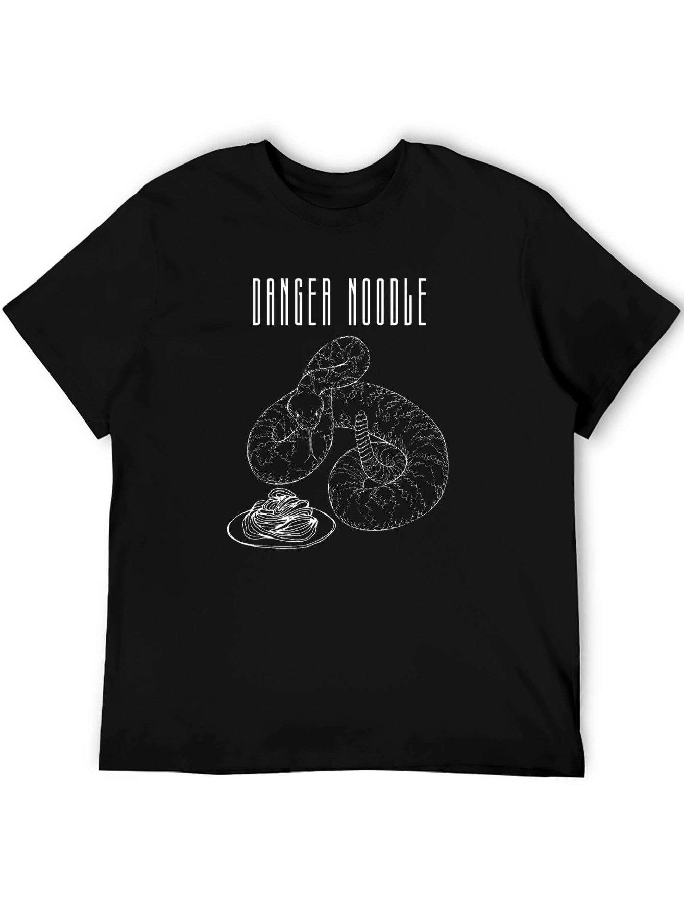 Danger Noodle T-Shirt - Snake Eating Spaghetti Tee