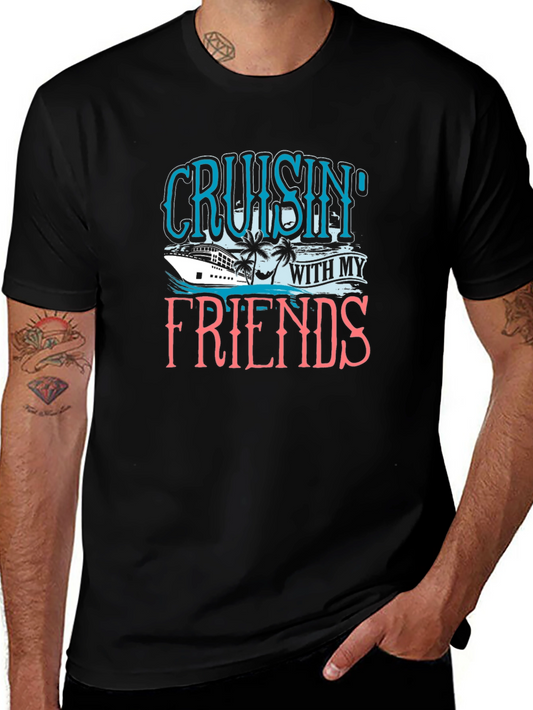 Cruisin With My Friends Black T-Shirt