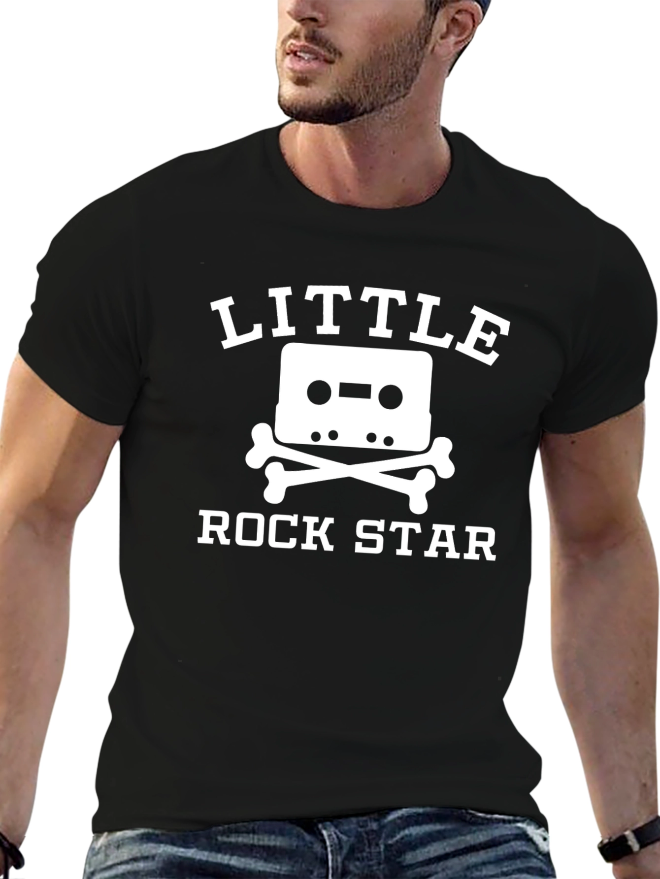 Little Rock Star Graphic Tee - Black