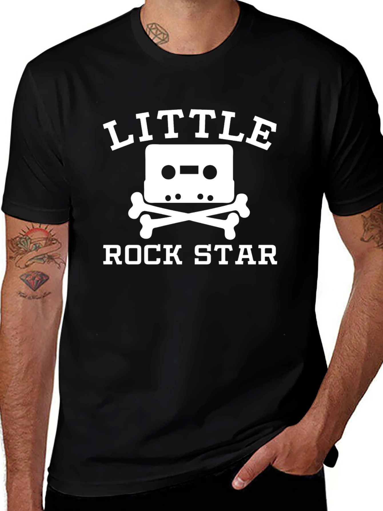 Little Rock Star Graphic Tee - Black
