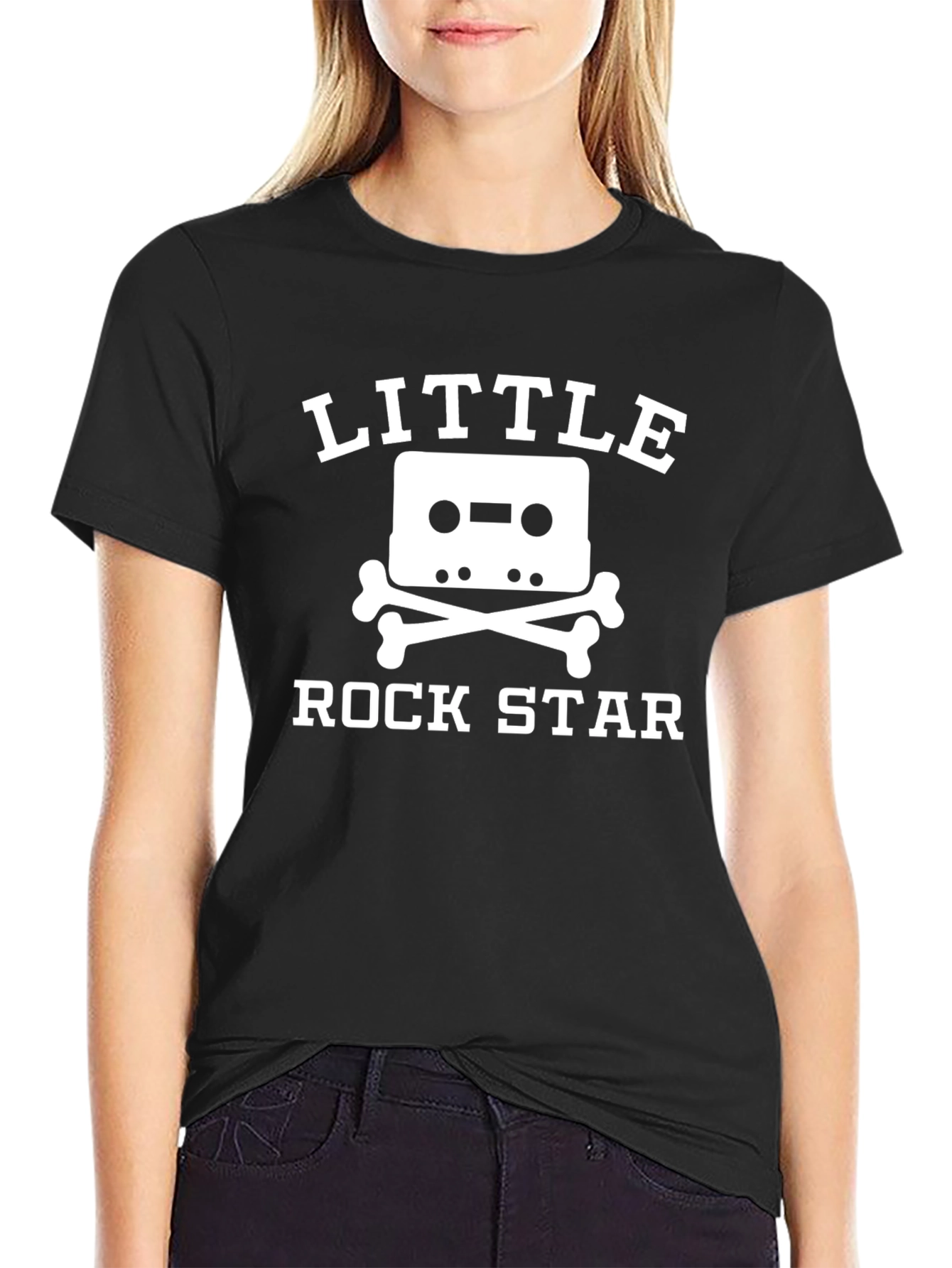 Little Rock Star Graphic Tee - Black