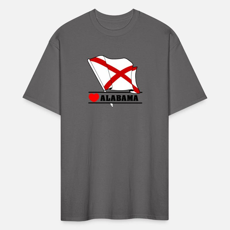 Flag Alabama heart 'ALABAMA'