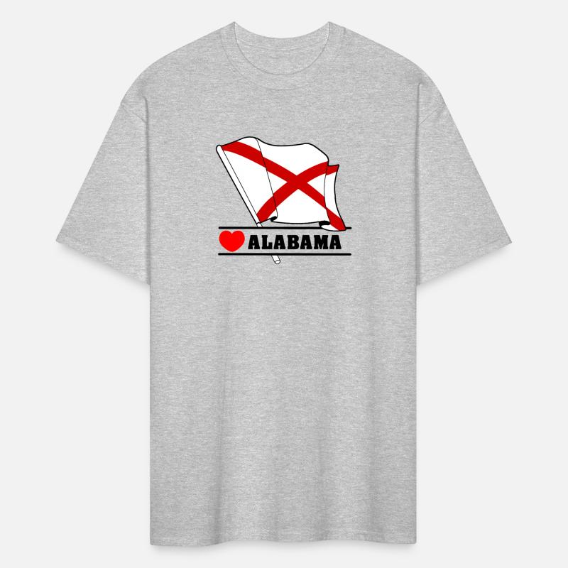 Flag Alabama heart 'ALABAMA'
