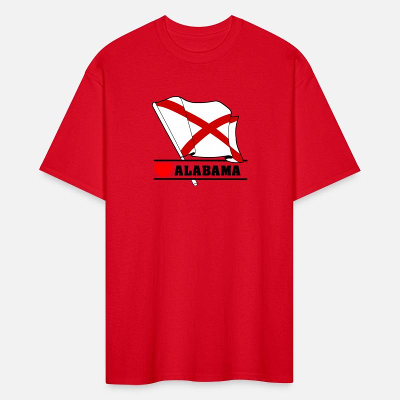 Flag Alabama heart 'ALABAMA'