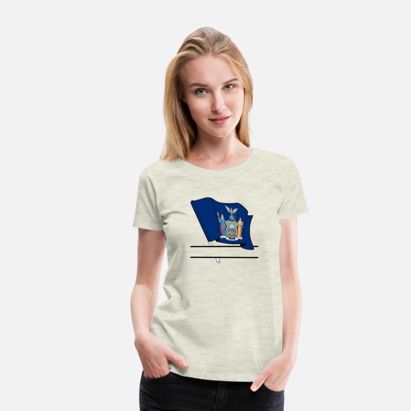 Flag New York text banner