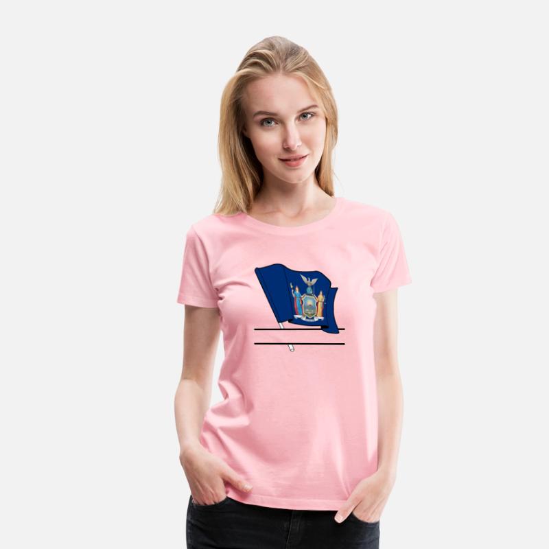 Flag New York text banner