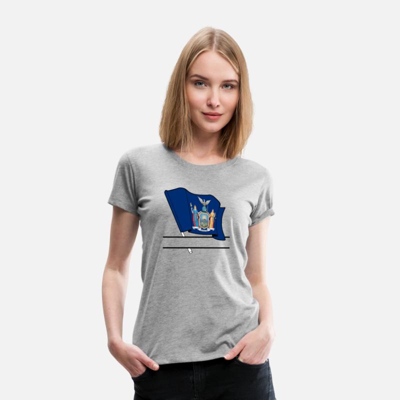 Flag New York text banner