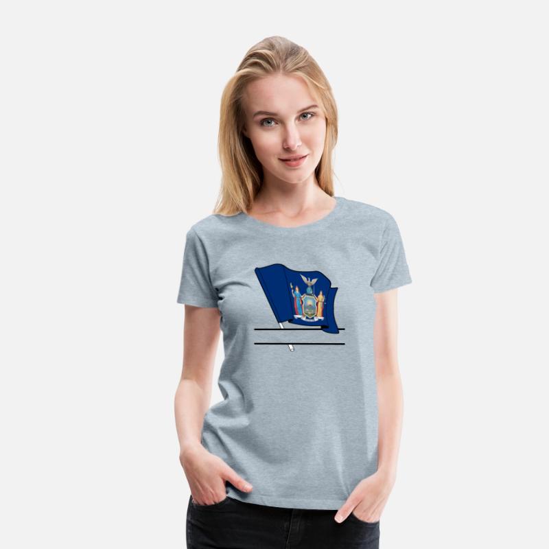 Flag New York text banner