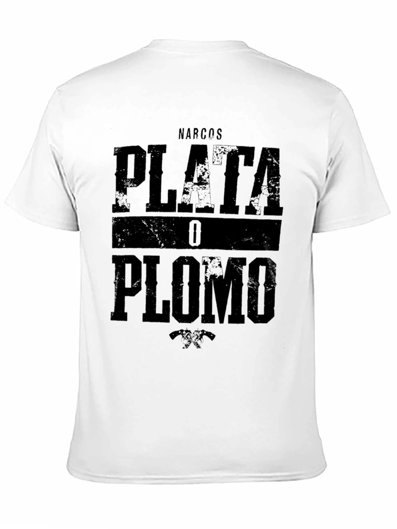 Narcos Plata O Plomo Graphic T-Shirt - Black