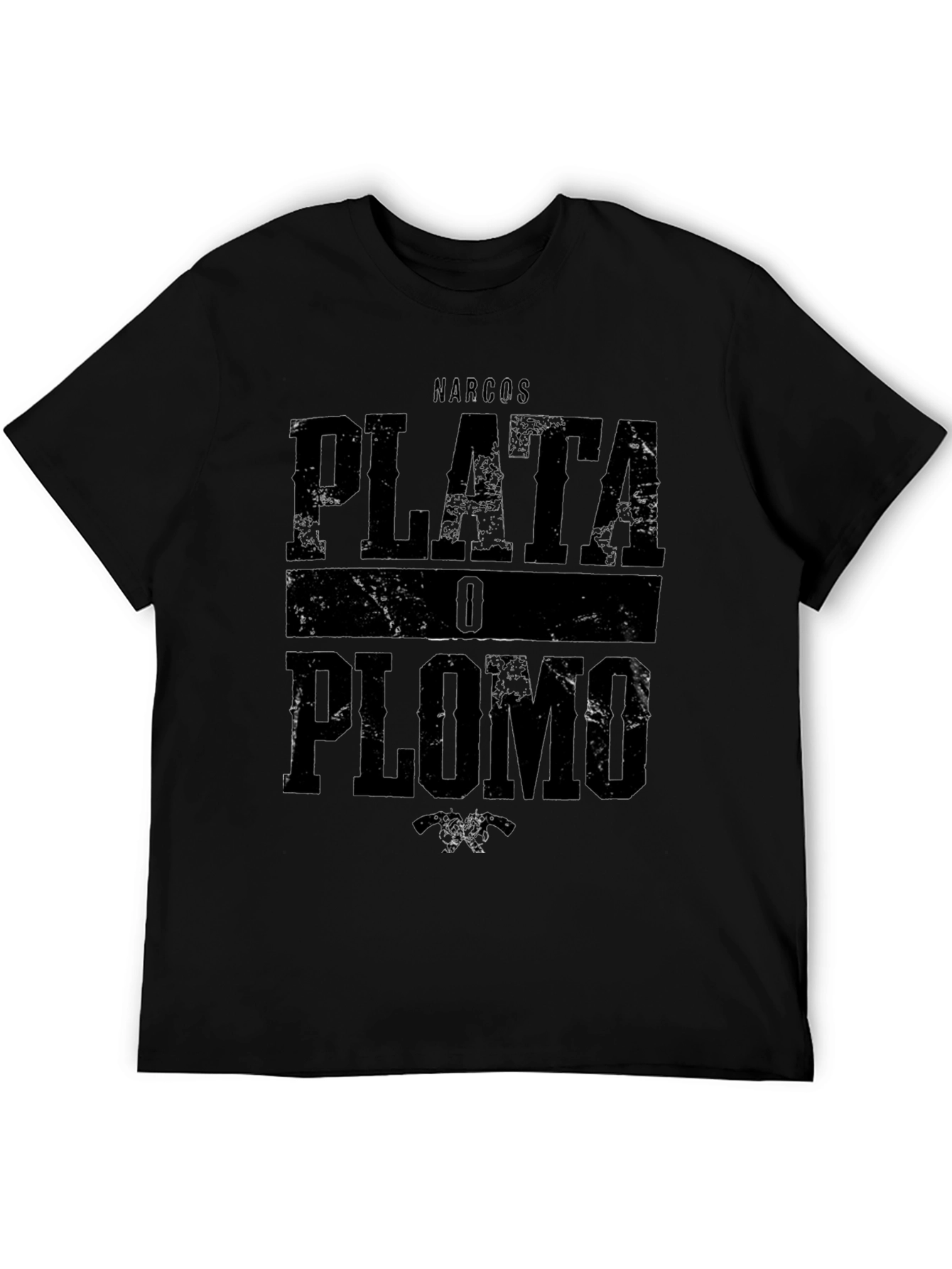 Narcos Plata O Plomo Graphic T-Shirt - Black