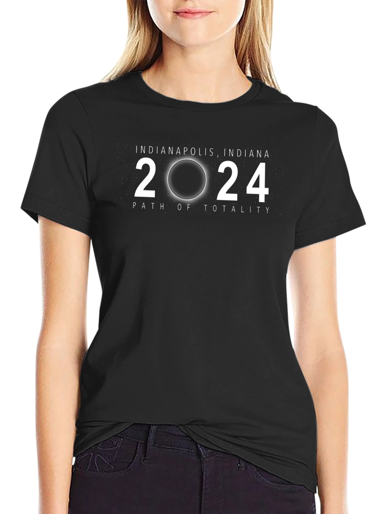 Indianapolis 2024 Path of Totality Eclipse T-Shirt
