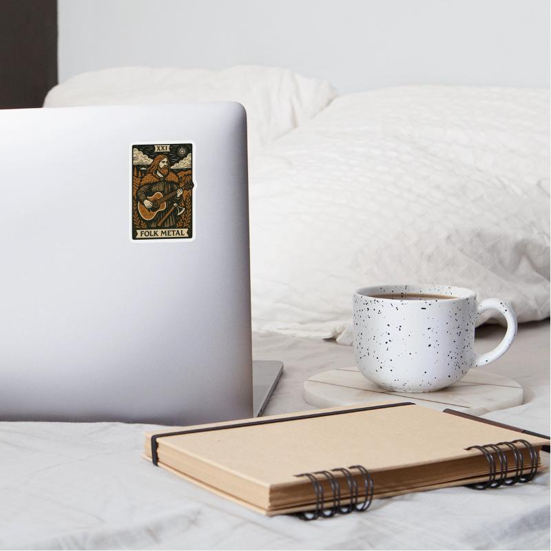 Folk Metal Tarot Card – Nordic Axe & Acoustic Fury