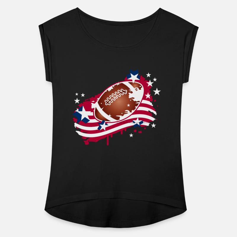 Football graffiti motif with American flag