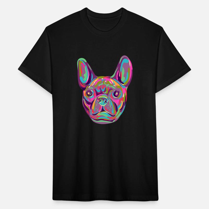 French Bulldog Frenchie head Pop art style
