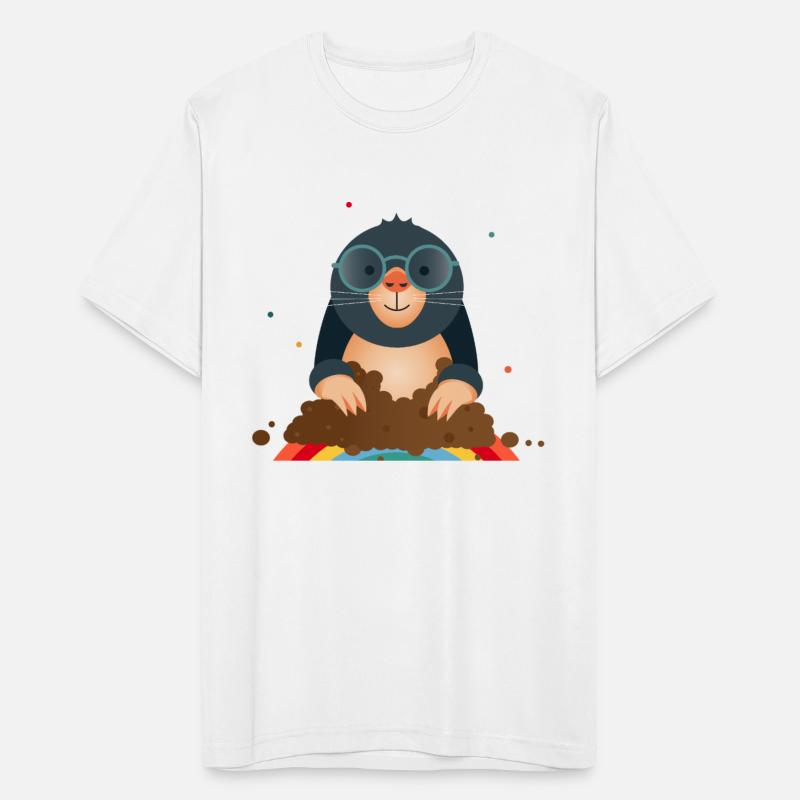 Friendly Mole with Glasses – Great Animal Motif