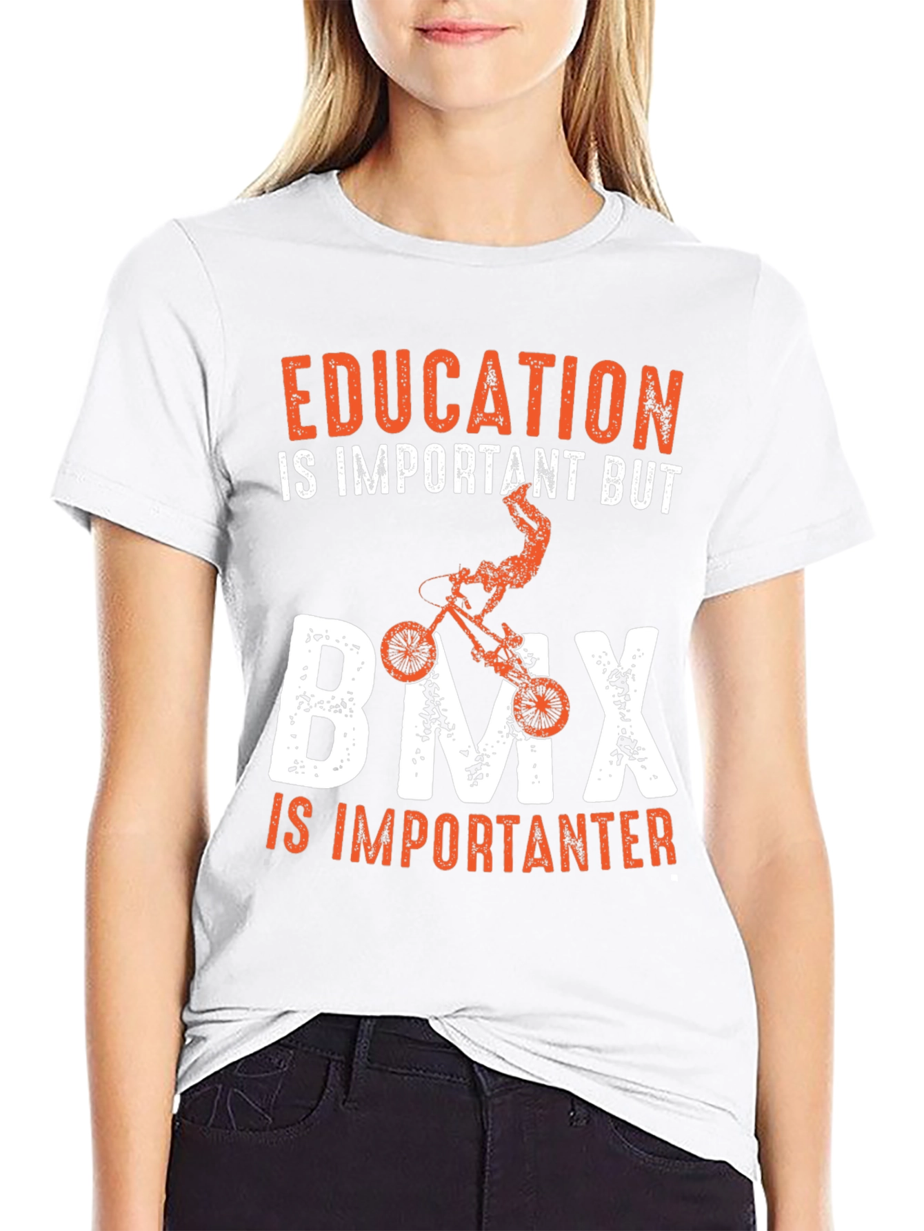 Education vs BMX Graphic T-Shirt