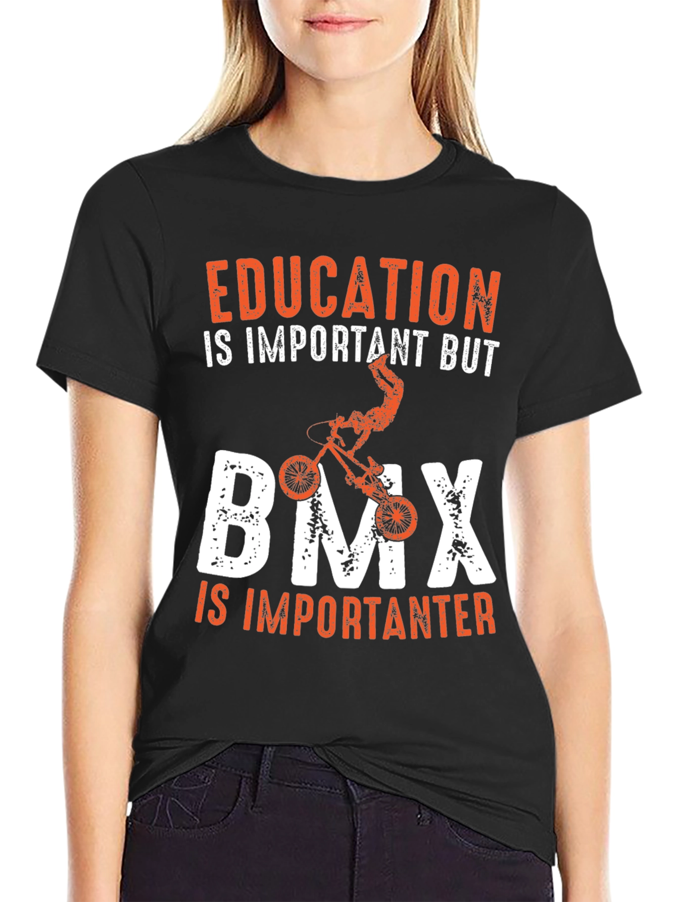 Education vs BMX Graphic T-Shirt